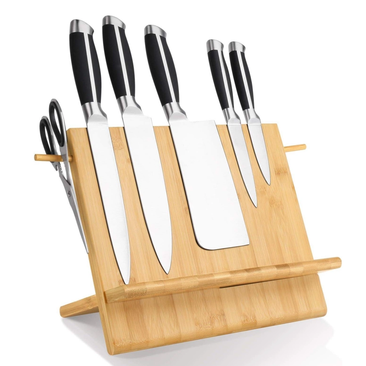 Горячие продажи Деревянный держатель магнитного кухонного ножа Bamboo блок ножа
