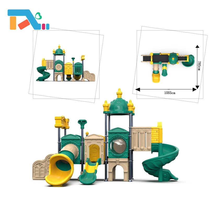 High quality/High cost performance Multifunctional Children Outdoor Play Area Playground Wholesale/Supplier Plastic Slide Set for Children