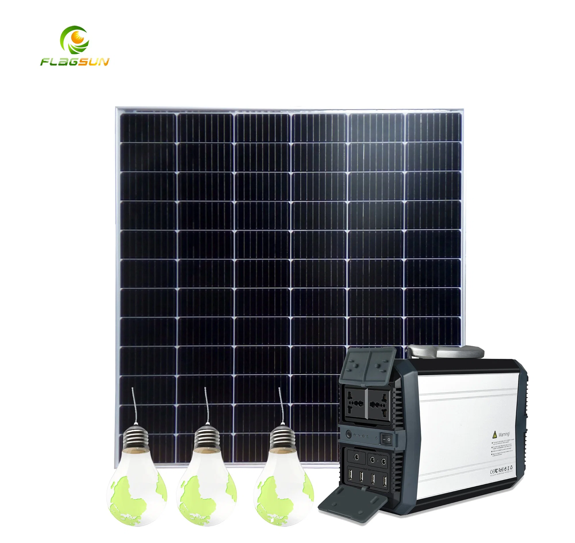 Lampes solaires portatives 30 W énergie système d'éclairage solaire miniature Pour la maison