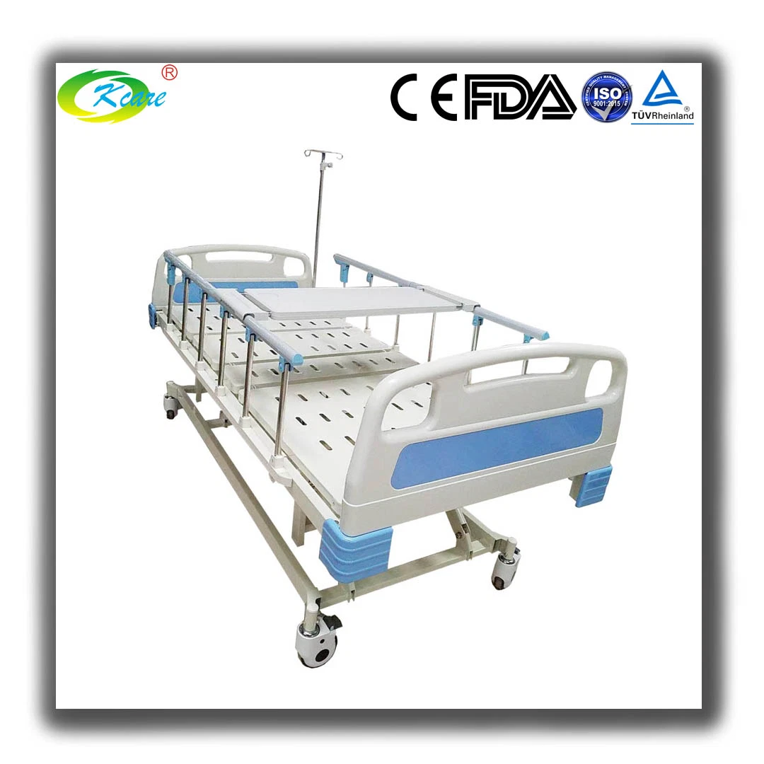 Hospital Furniture Supplier with CE FDA ISO Approved Three Cranks Manual Medical Hospital Bed