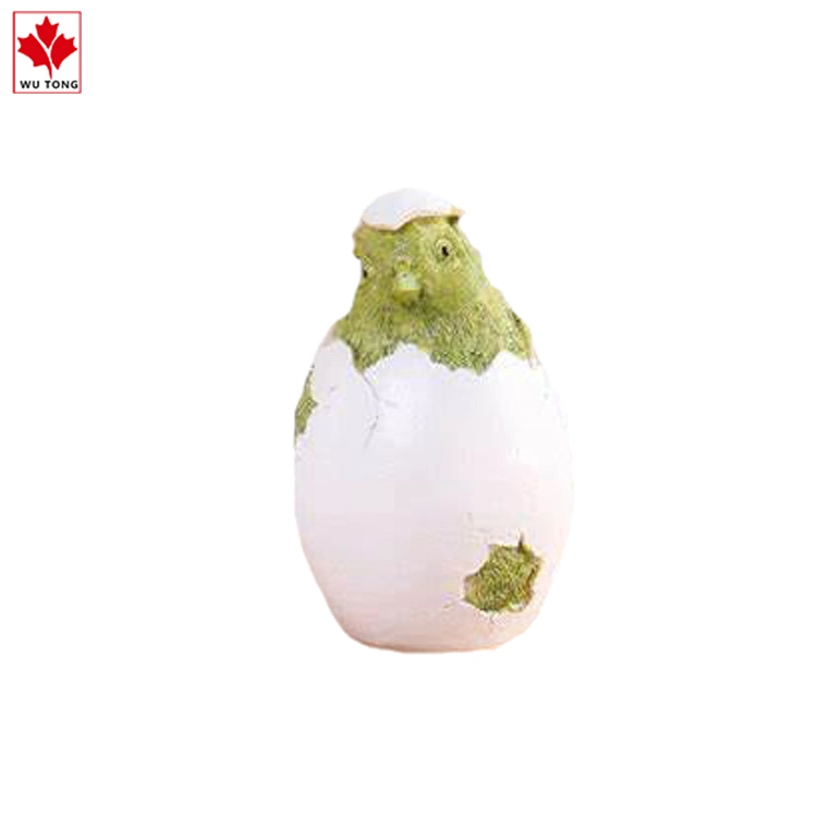 Funny Crafts Resin Garden Broken Egg Chicken Home Decor Gifts