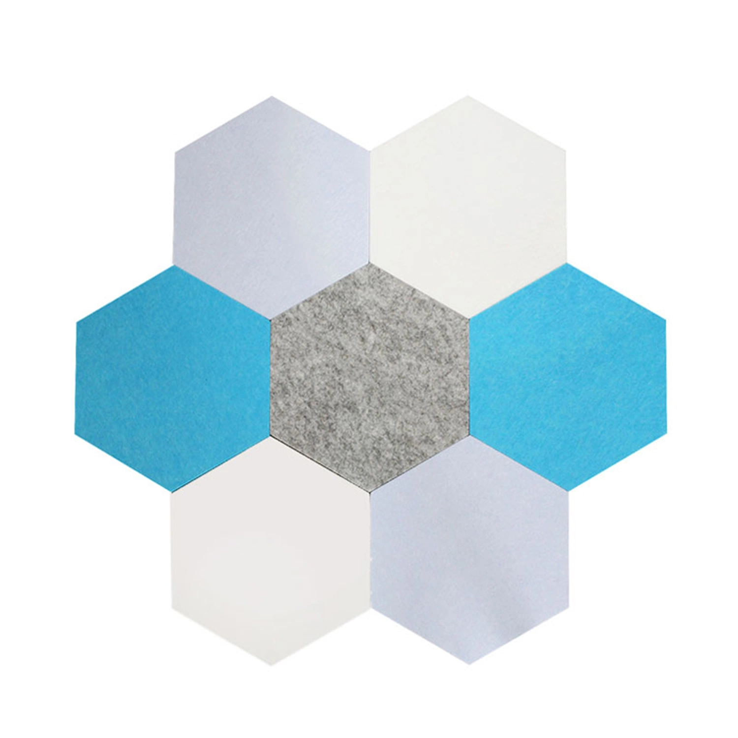 Hexagon Design Auditorium Colorful Acoustic Polyester Fiber Panel for Indoor Outdoor Decoration