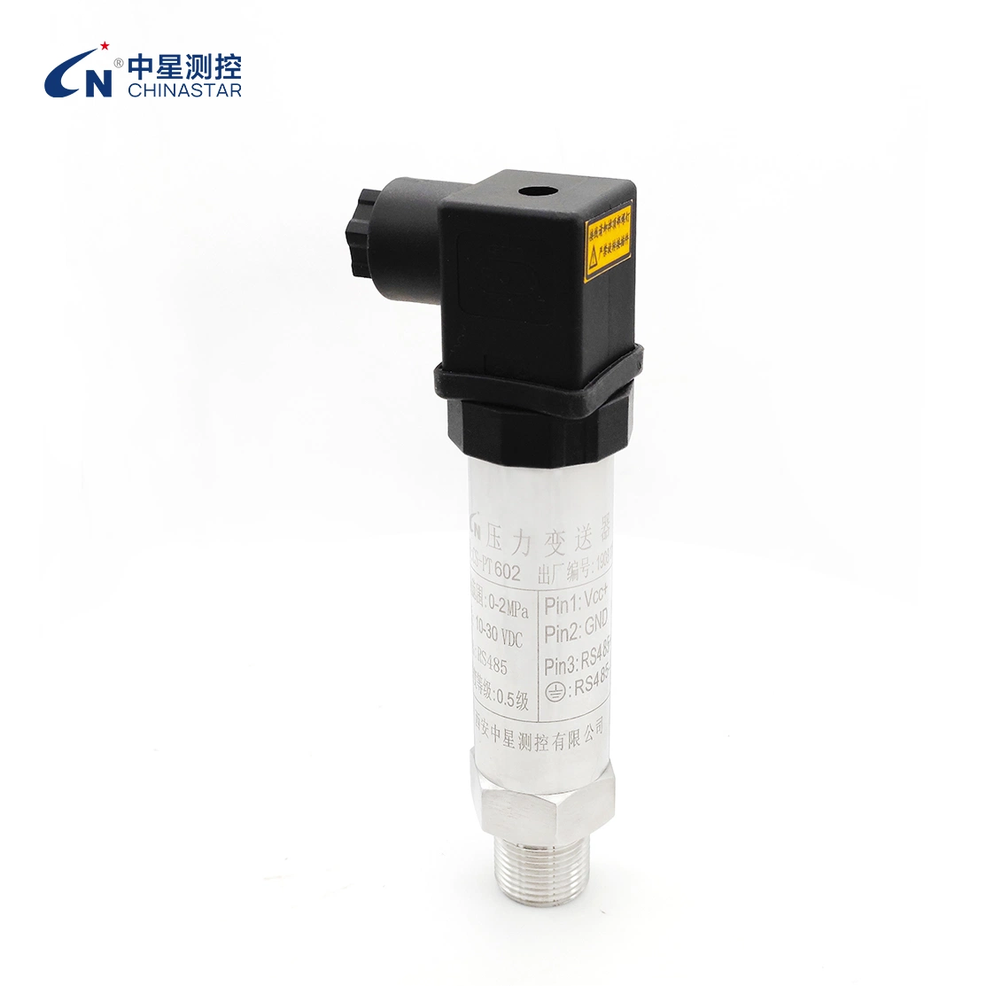 La resistencia del sensor de presión de células de silicio transductor Bus RS485 y salida de protocolo Modbus 4.5-30V CC Fuente de alimentación