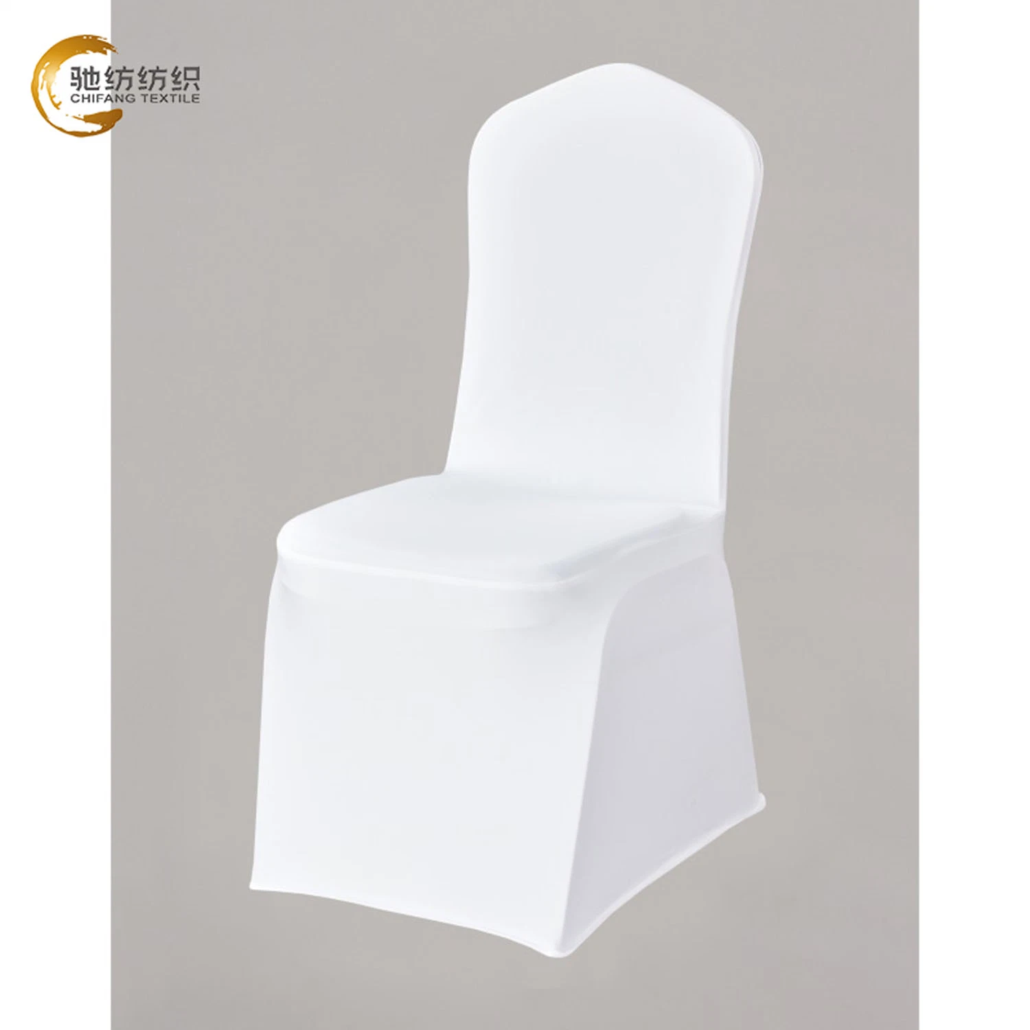 Mayorista/Proveedor personalizado Negro 100% Poly punto Fabricestitch silla de boda banquete Cubiertas