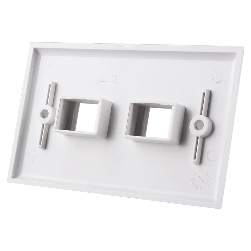 Keystone Jack and Modular Inserts 2 Port Keystone Wall Plate