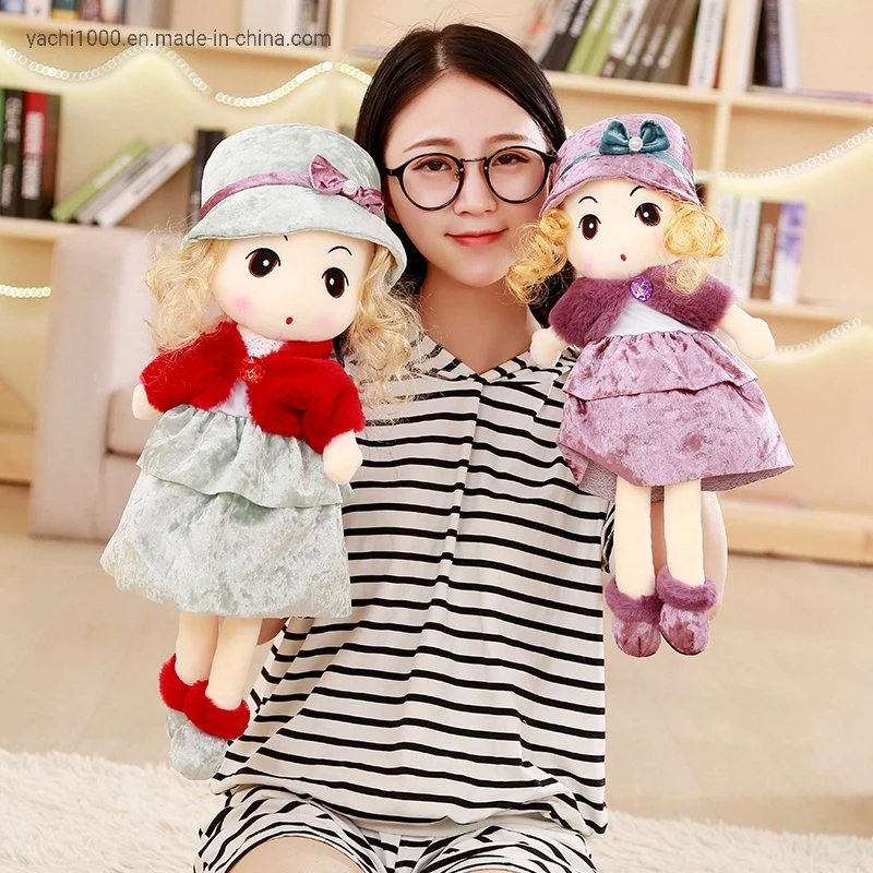 Fashion American Plush Girl Doll Set Stuffed Rag Dolls