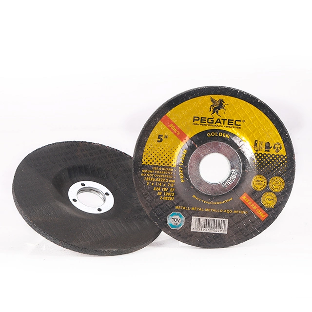 Pegatec 5" 125X6X22.2mm Grinder Center Depressed Grinding Wheels