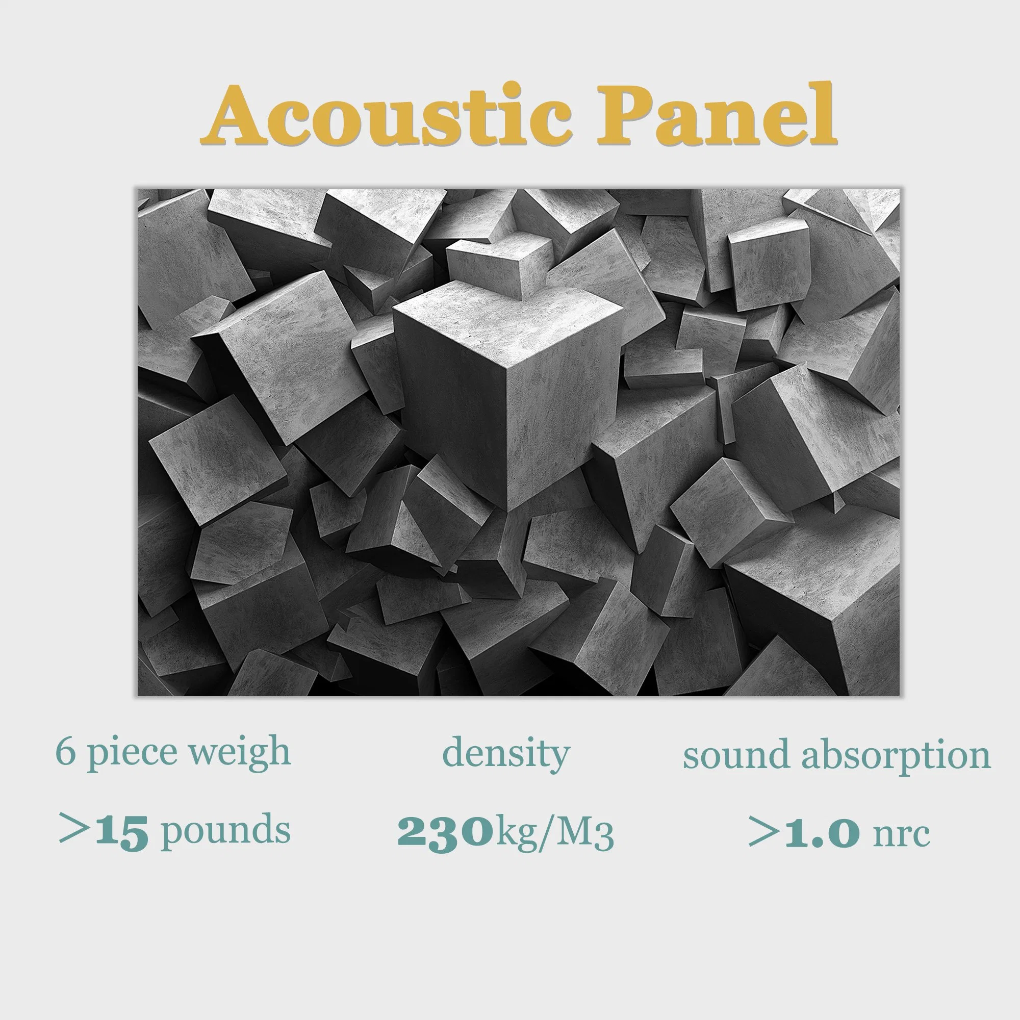 لوحات بوبوس ثلاثية الأبعاد من طراز MDF Art Acoustic Premium لوحة الحائط للديكور