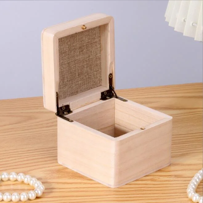 Flip Paulownia Uhr Display Box Paulownia Geschenk-Box Aus Holz Uhrenbox