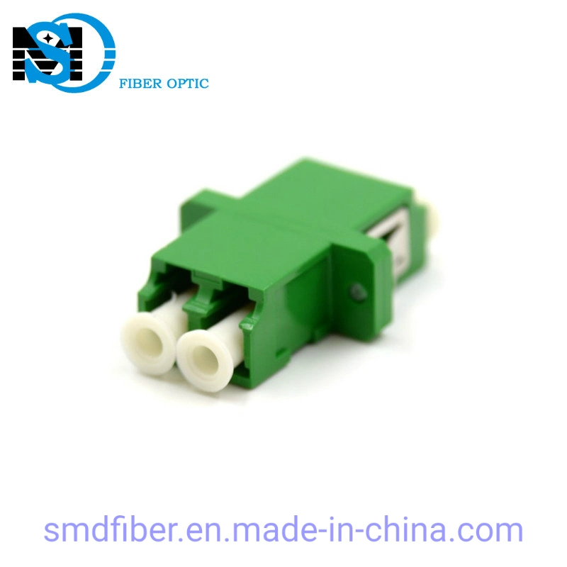 Single Mode LC/APC Duplex Plastic Fiber Optic Adapter Without Flange