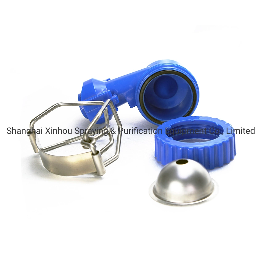 Integrated Pipe Clamp Plastic One Piece Hollow Cone Water Cooling Jet Spray Nozzle