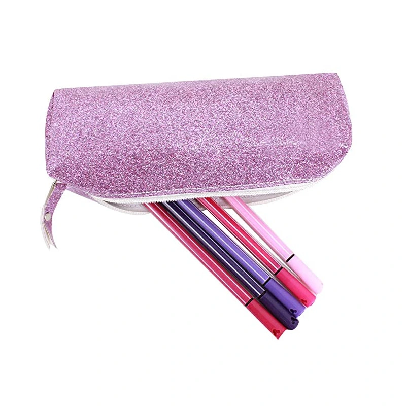 Customized PVC Storage Bag Laser Transparent Stationery Pencil Case