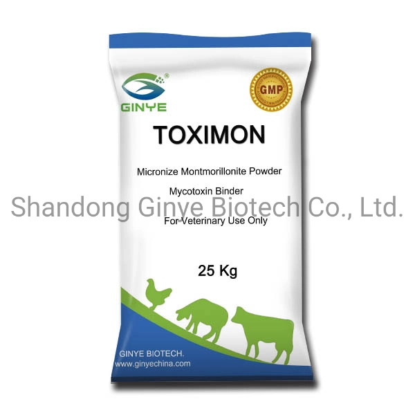 Medicina Veterinaria Toxin Binder Clay base Bentonita Montmorillonite aves de corral Animal Aditivo de alimentación