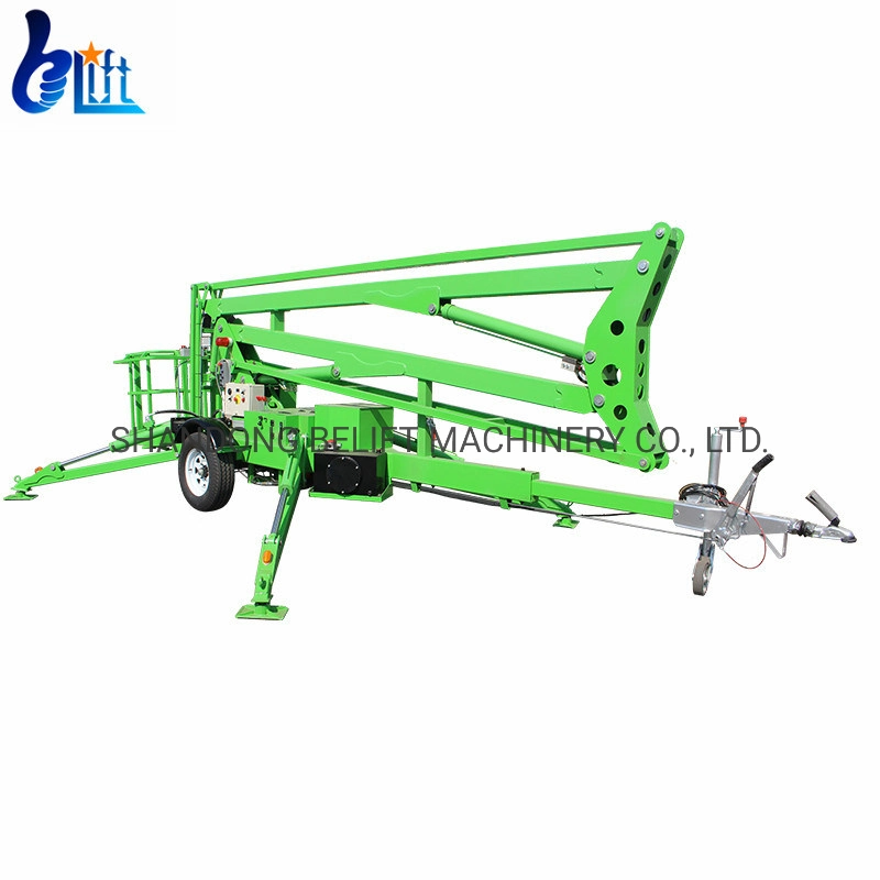 200kg Hydraulic Cherry Picker Towable Spider Boom Lift