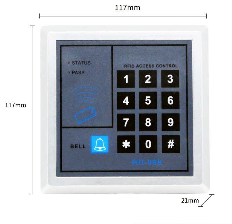 Waterproof Wireless RFID Card and Password Access Control System Keypad