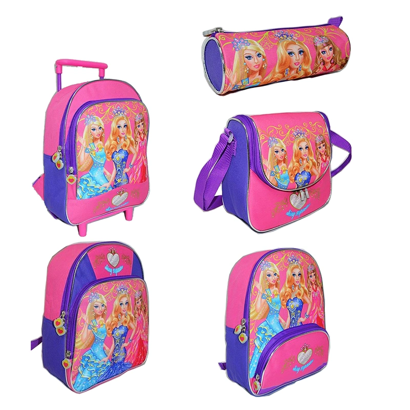 Cute Princess Cartoon Anime Polyester Girl School Pencil Case Bag