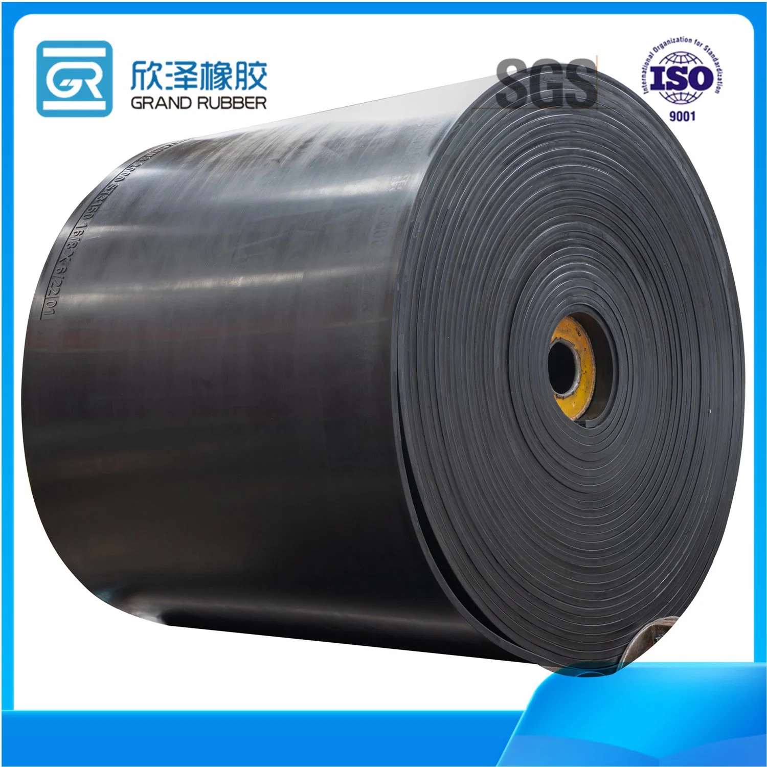 Ep Nn High Strength Fabric Ply DIN Grades Black Rubber Conveyor Belt Factory Price with Quality Warranty Flat Belt for Mine/Quarry/Cement Industries