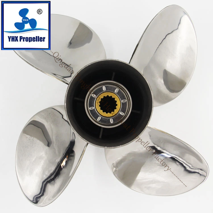 13X19 4 Blades Stainless Steel Outboard Motor Propeller Matched for Suzuki with Wholesale/Supplier Price