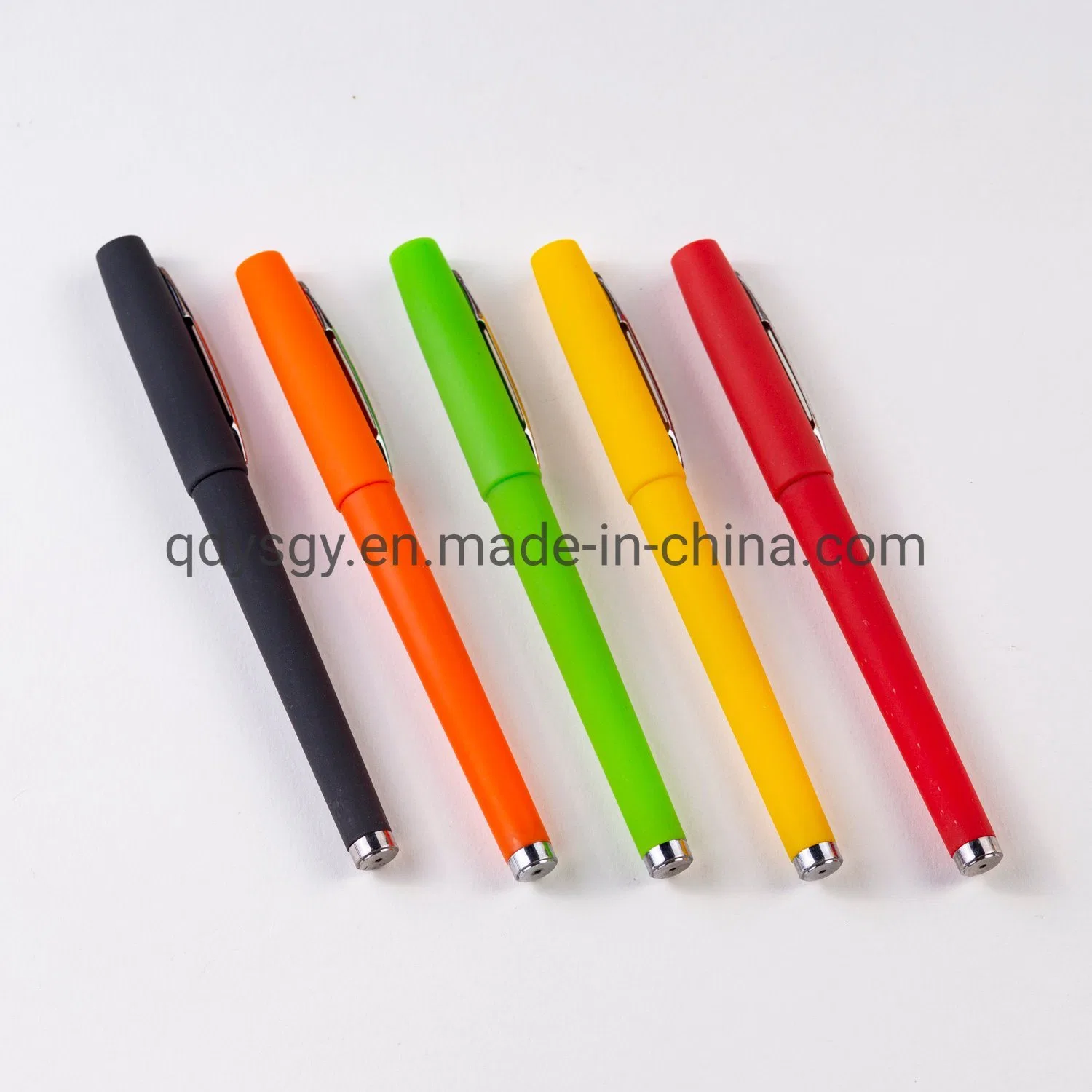 Office Supply Gel Pen with Stainless Clip