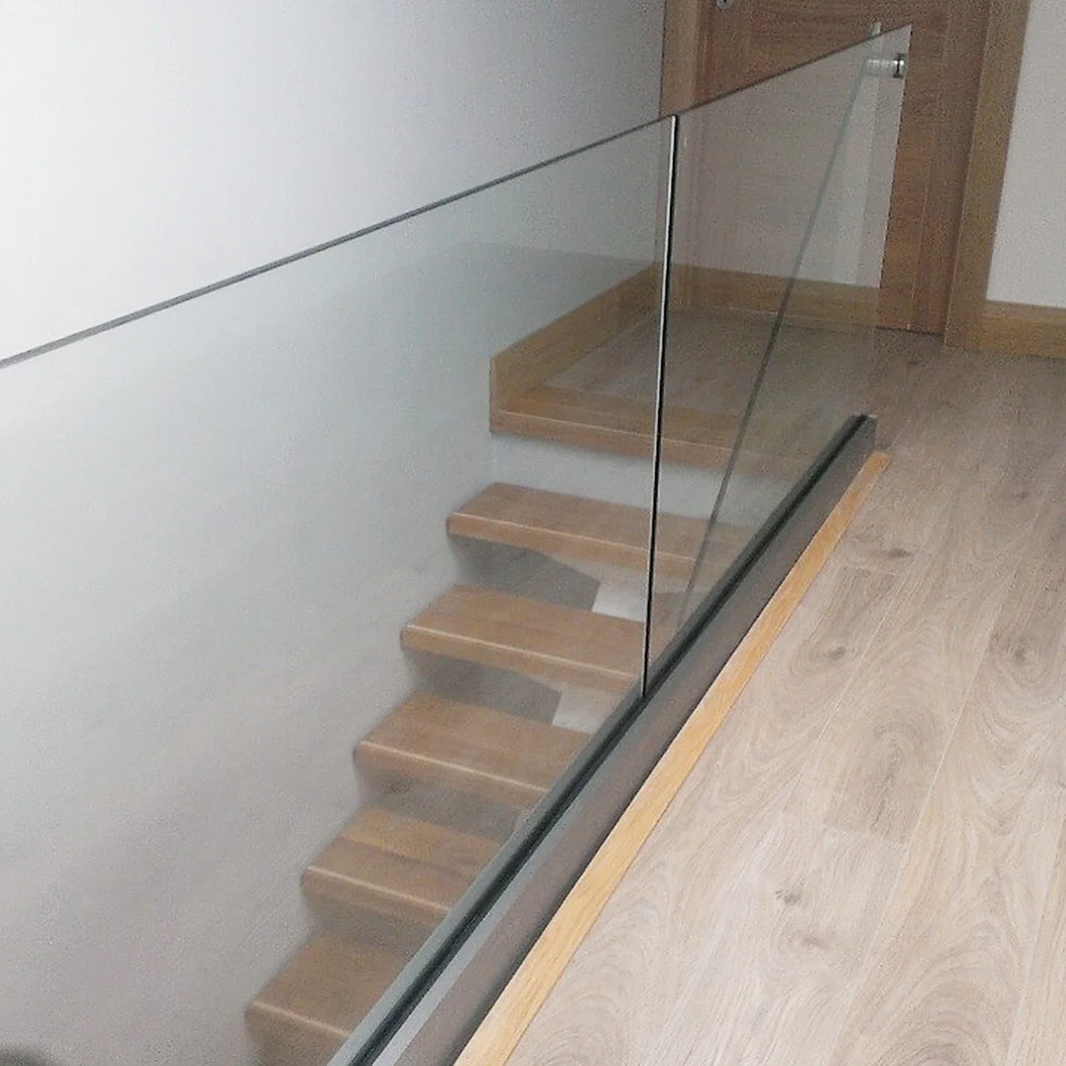 Estándar ASTM American Hotel valla de vidrio laminado templado de la escalera