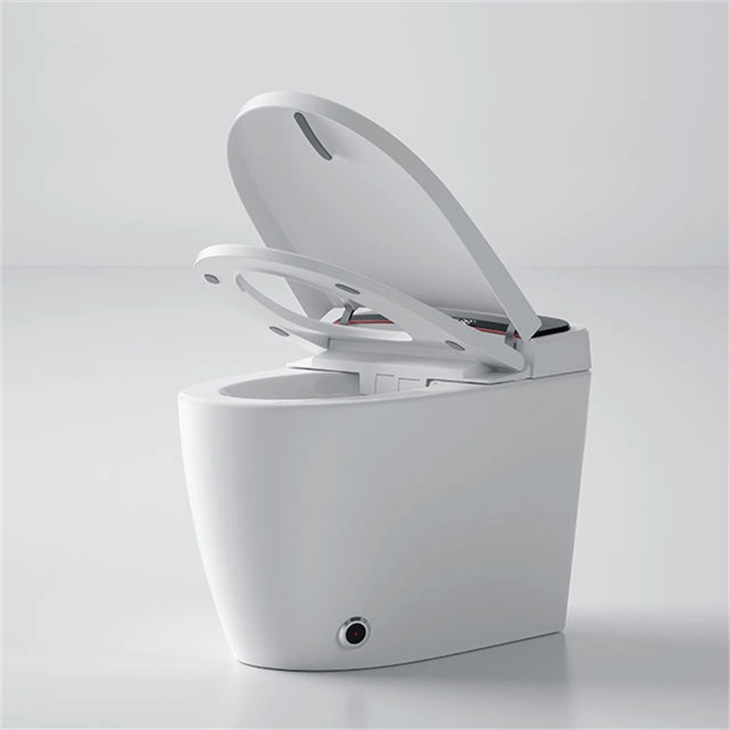 Modern Chinese Ceramic Floor Mounted Remote Control Toilet Bowl with Automatic Operation Dual-Flush Intelligent Bathroom Commode