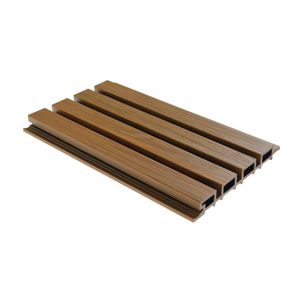 Teak Oak UV Resistant Outdoor Capped WPC Wall Cladding Construction Material