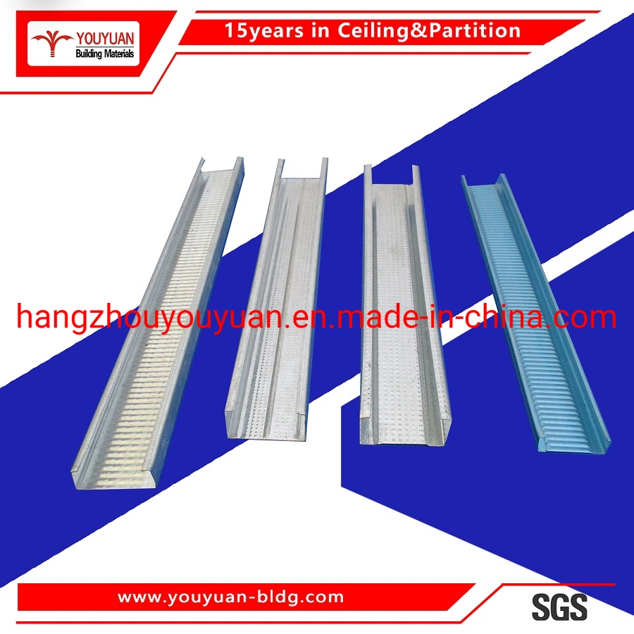 Galvanized Drywall Metal Window Wall Framing/Extruded Steel Profiles/Steel Ceiling Door Hanger Frame Price for Gypsum