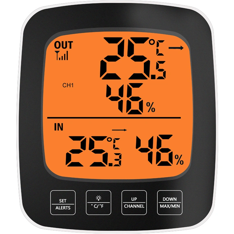 Max Min Digital Plastic Room Thermometer Hygrometer Home Wireless for Egg Incubator