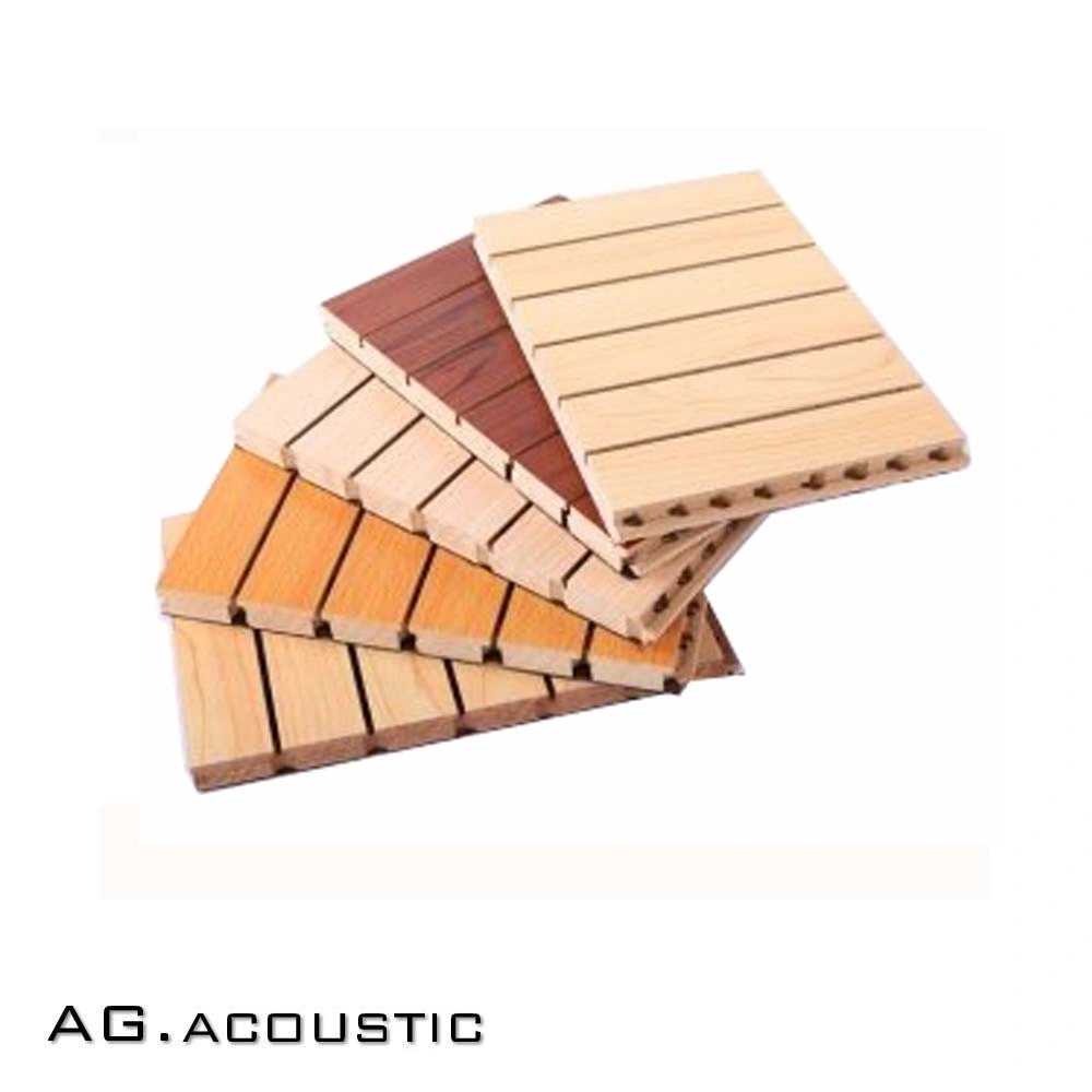 AG. Acoustic Decorative Customized Sound Proofing Wood Veneer Slat Panels