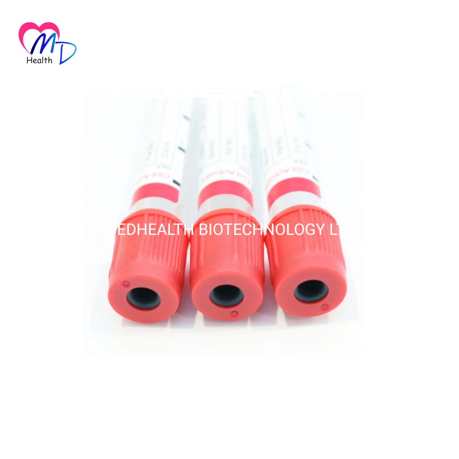 Medical Device Disposable Orange Cap Clot Activator Vacuum Blood Collection Tube