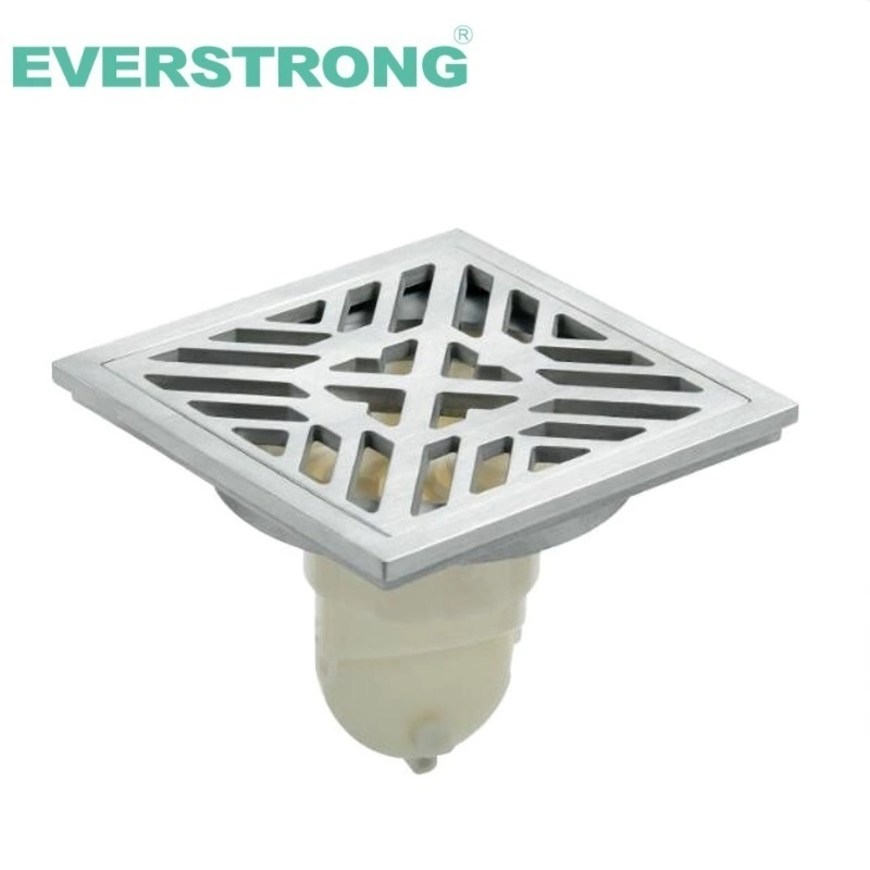 Everstrong Stainless Steel Square Bathroom Casting Shower Floor Drain