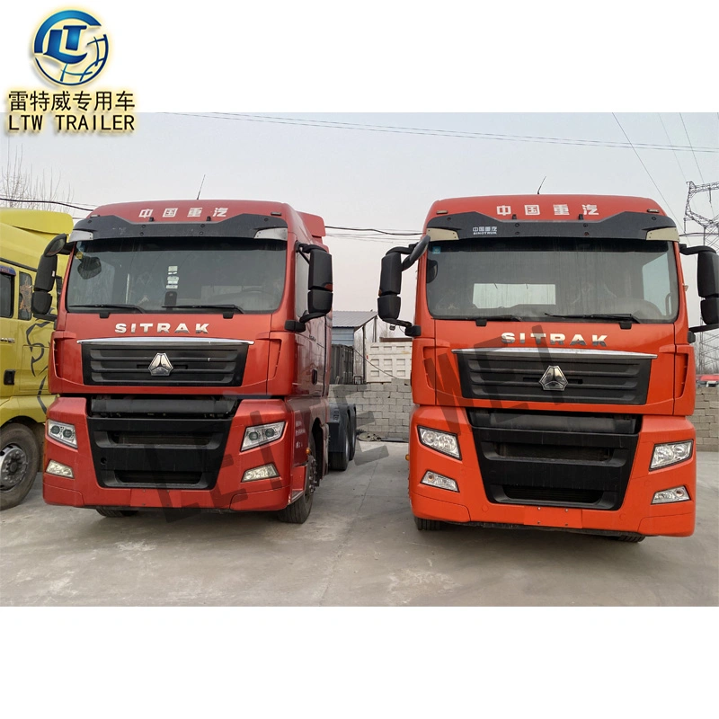 Chinese Used CNG Natural Gas Truck Head Sino HOWO T7h A7 Truck Tractor CNG 6X4 4X2 in Tajikistan