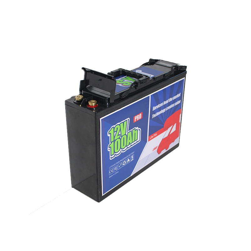 12V 100Ah 4000+ Deep Cycles Automotive Grade wiederaufladbare Lithium-Batterie 100A Smart BMS für Sonnensystem gebaut