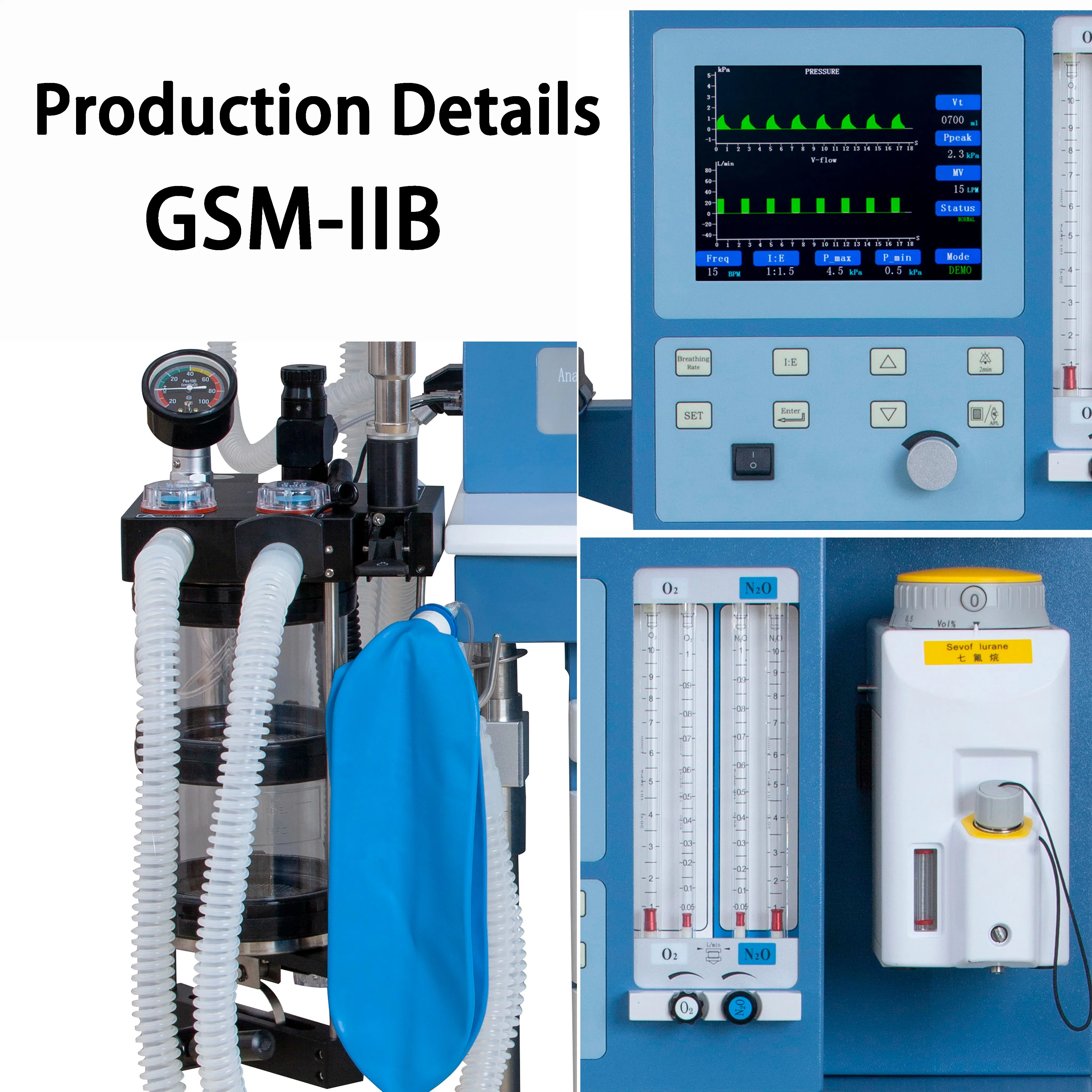 GSM-Iib Anethesia Workstation da máquina equipamento hospitalar