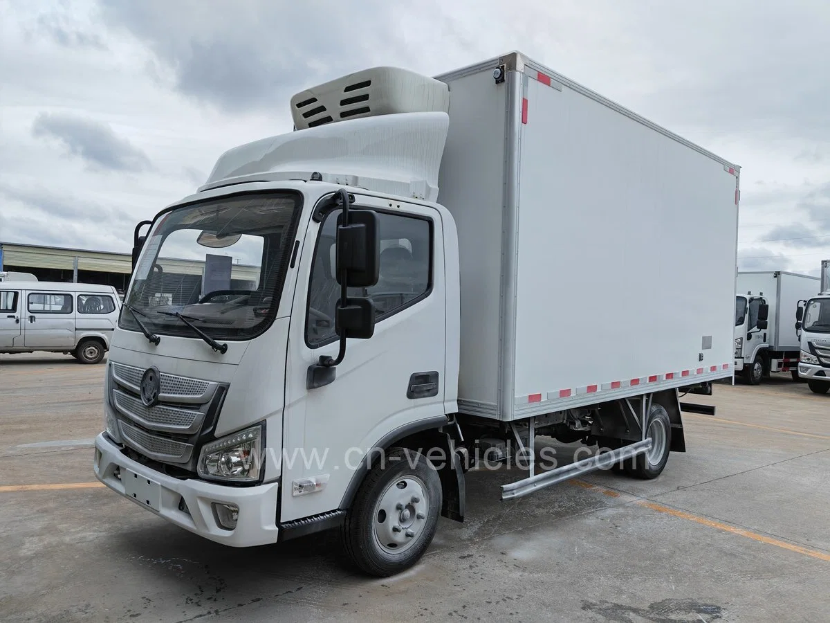 Foton 3ton Frigorífico frigorífico Van freezer camião para o México