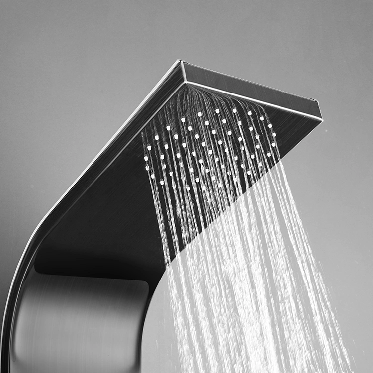 Système de Tour du panneau de douche pluie douche cascade de la tête en acier inoxydable de jets de corps Massage pluie syste