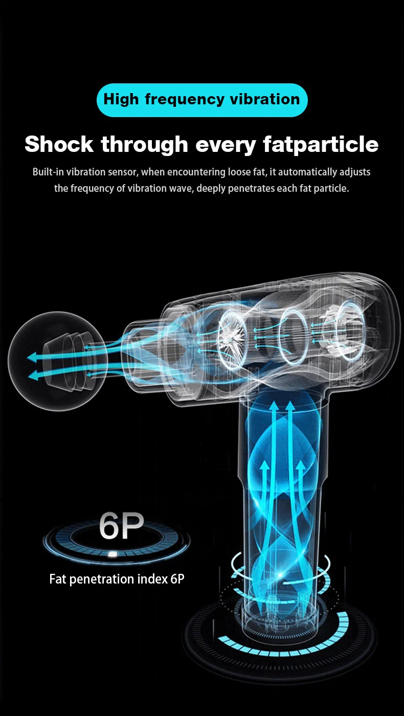 USB ABS Tahhaws цветной ящик / коричневый Carton ручной Massager пистолет