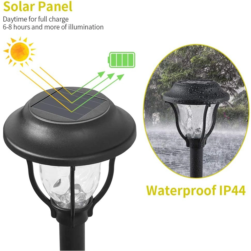 Brightenlux Multi-Color 6500K LED Lawn Light, Brigh Two Functions Waterproof IP65 Solar Garden Lawn Light