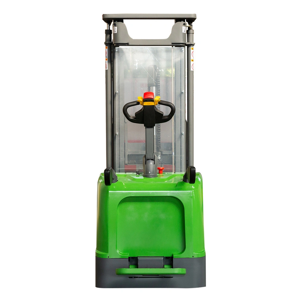 1.5t/Ton 1500kg Full Electric Hydraulic Standing Electric Stacker with Free Lifting