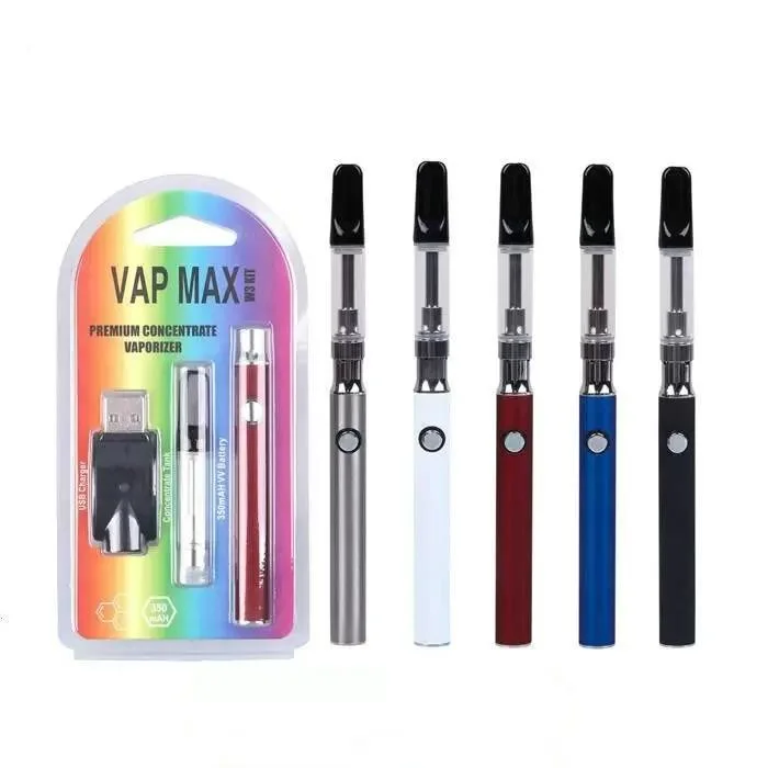 بطارية Vap Max عالية الجودة 510 (بطارية VV 350 مللي أمبير/ساعة، خرطوشة TH205، شاحن USB)