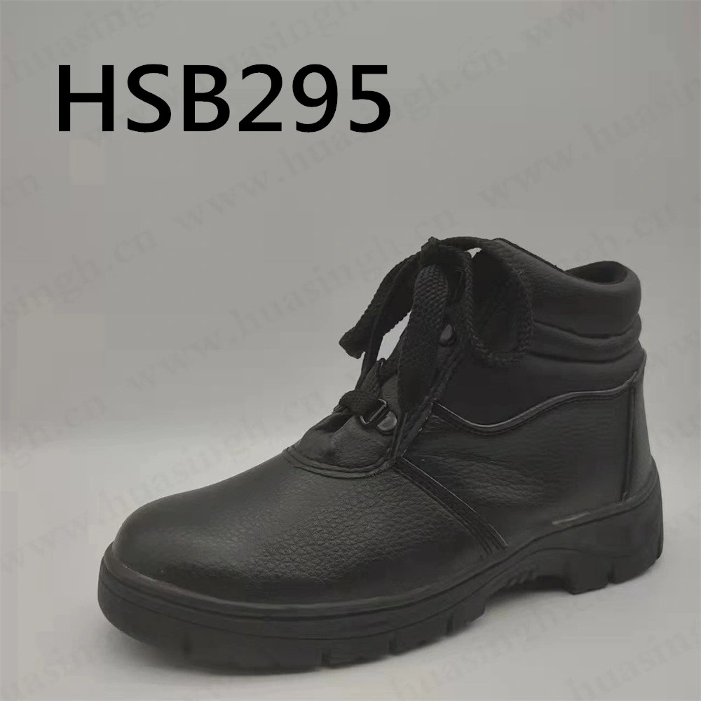 Gww, Thailand Market Popular Barton Printed Leather Industrial Safety Shoe Anti-Slip Rubber Outsole S3 Standard Safety Boot with Stiching HSB295