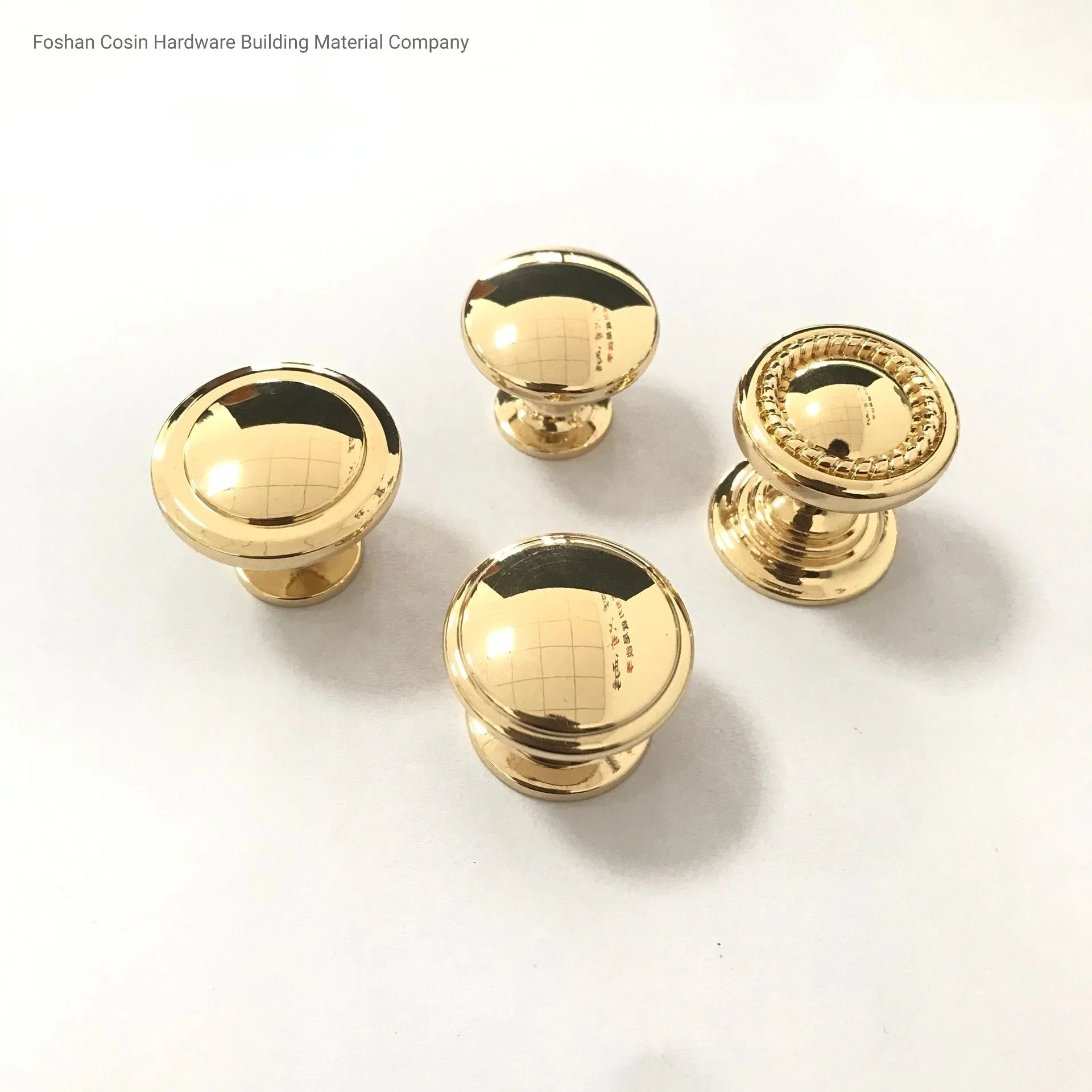 Lz Shiny Gold Knob Zinc Alloy Solid Furniture Kitchen Cabinet Door Drawer Cabinet Furniture Knob