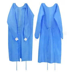 Disposable Protective Isolation Clothing Anti-Spitting Waterproof Anti-Oil Stain Nursing Gown Isolation Safety Clothing