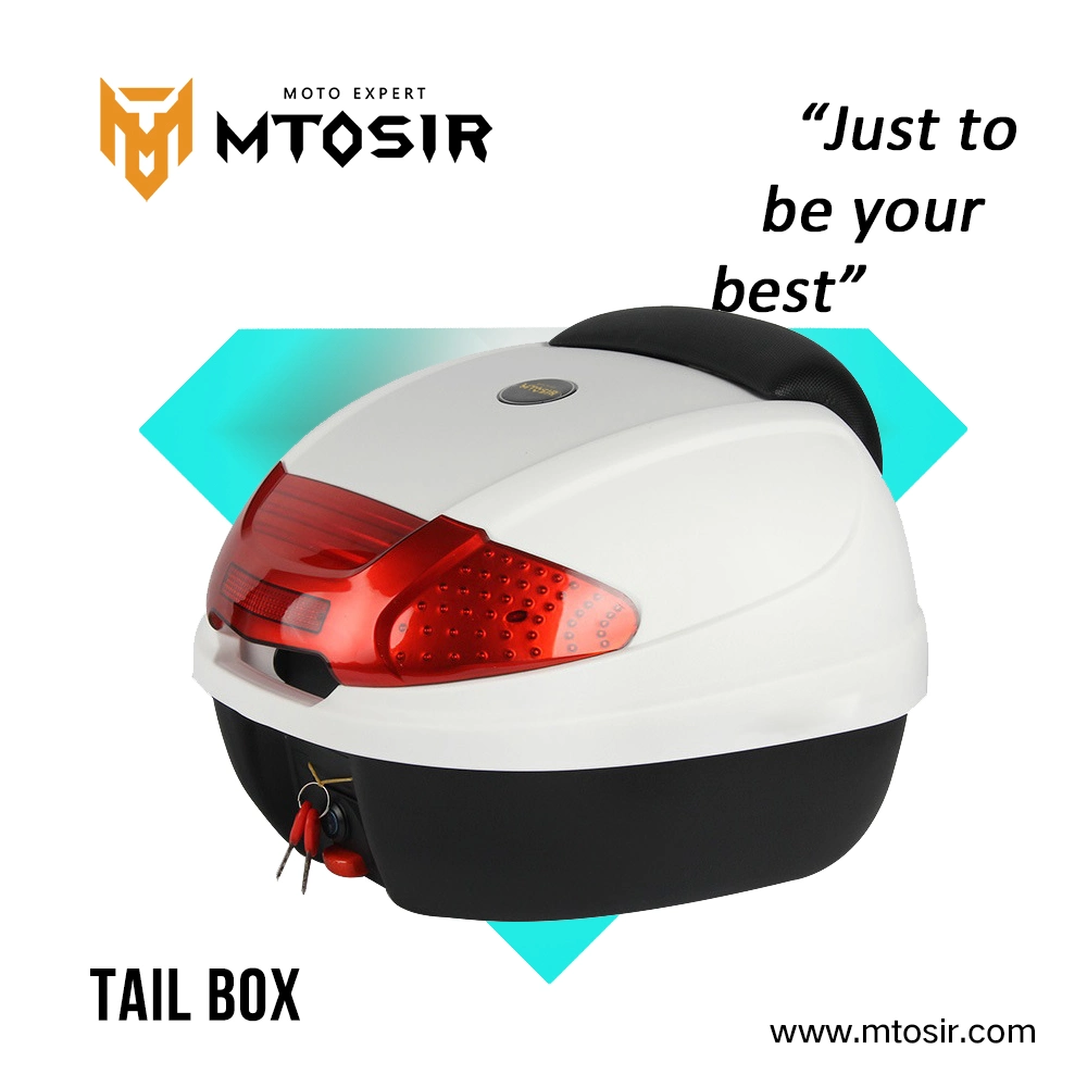 Caixa de caixa para capacete de alta qualidade branca da caixa traseira para motociclos Caixa de bagagem