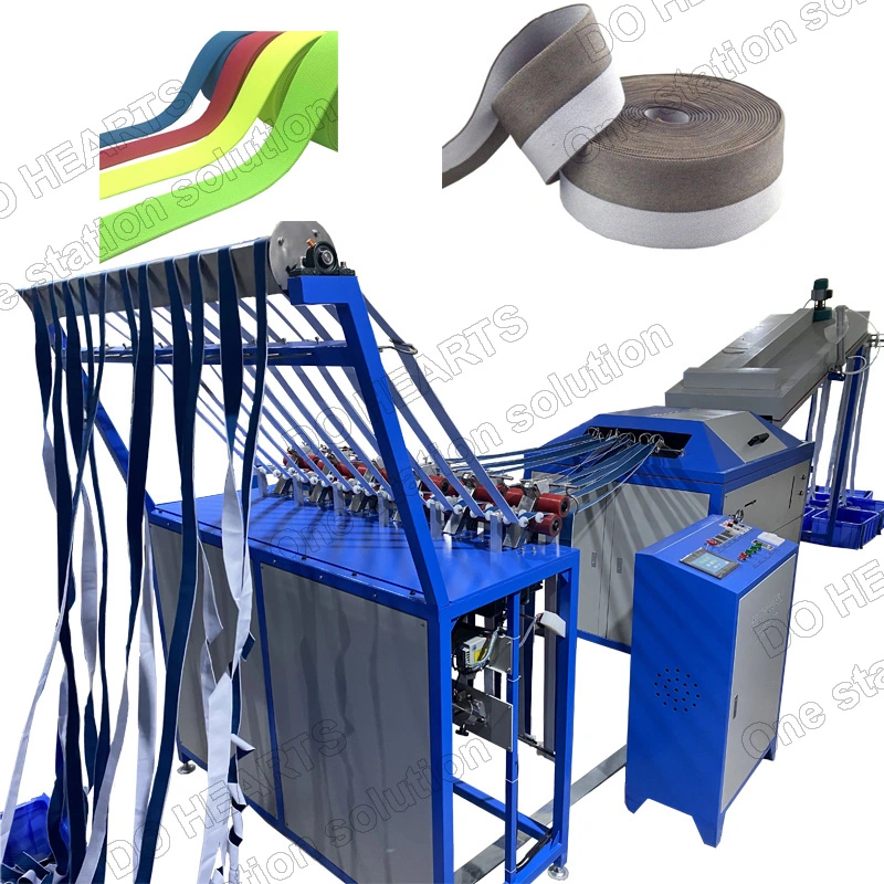 High quality/High cost performance  Elastic Tape Webbing Ribbon Pre-Shrinking Machine