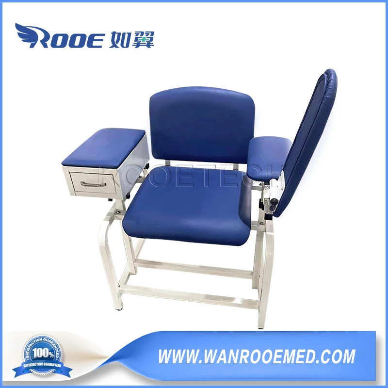 Bxd103 regulable en altura del brazo basculante colecta de sangre flebotomía silla con cajones