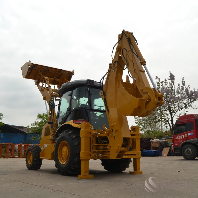 Original Engine and Spare Parts Cheap Used Backhoe Loader Heavy Construction Equipment for Sale