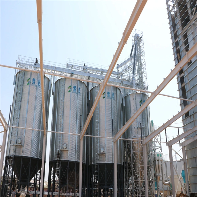 500 1000 1500tons Galvanized Grain Steel Storage Silos Prices