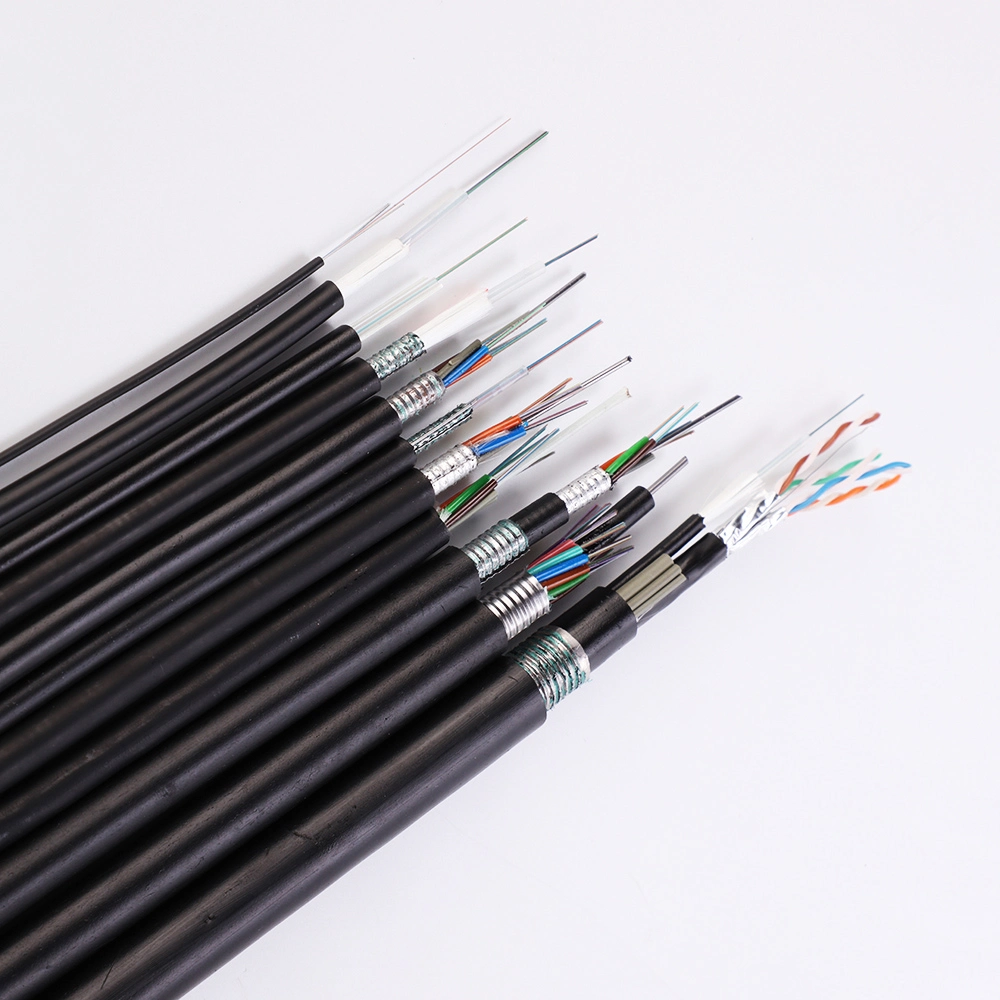 12 Cores Central Tube Unarmored E-Glass Optic Fiber Cable