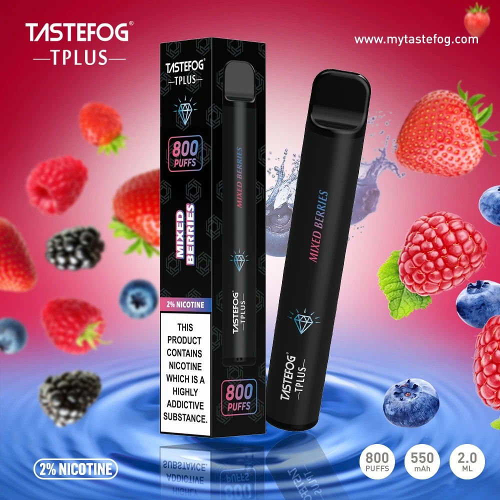 2022 Best-seller Tastefog 10 différentes saveurs 800bouffée Vape stylo jetable avec certification de la DPT